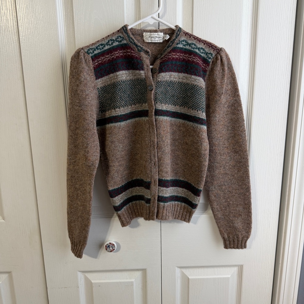 Jayson Younger Shetland wool cardigan size medium